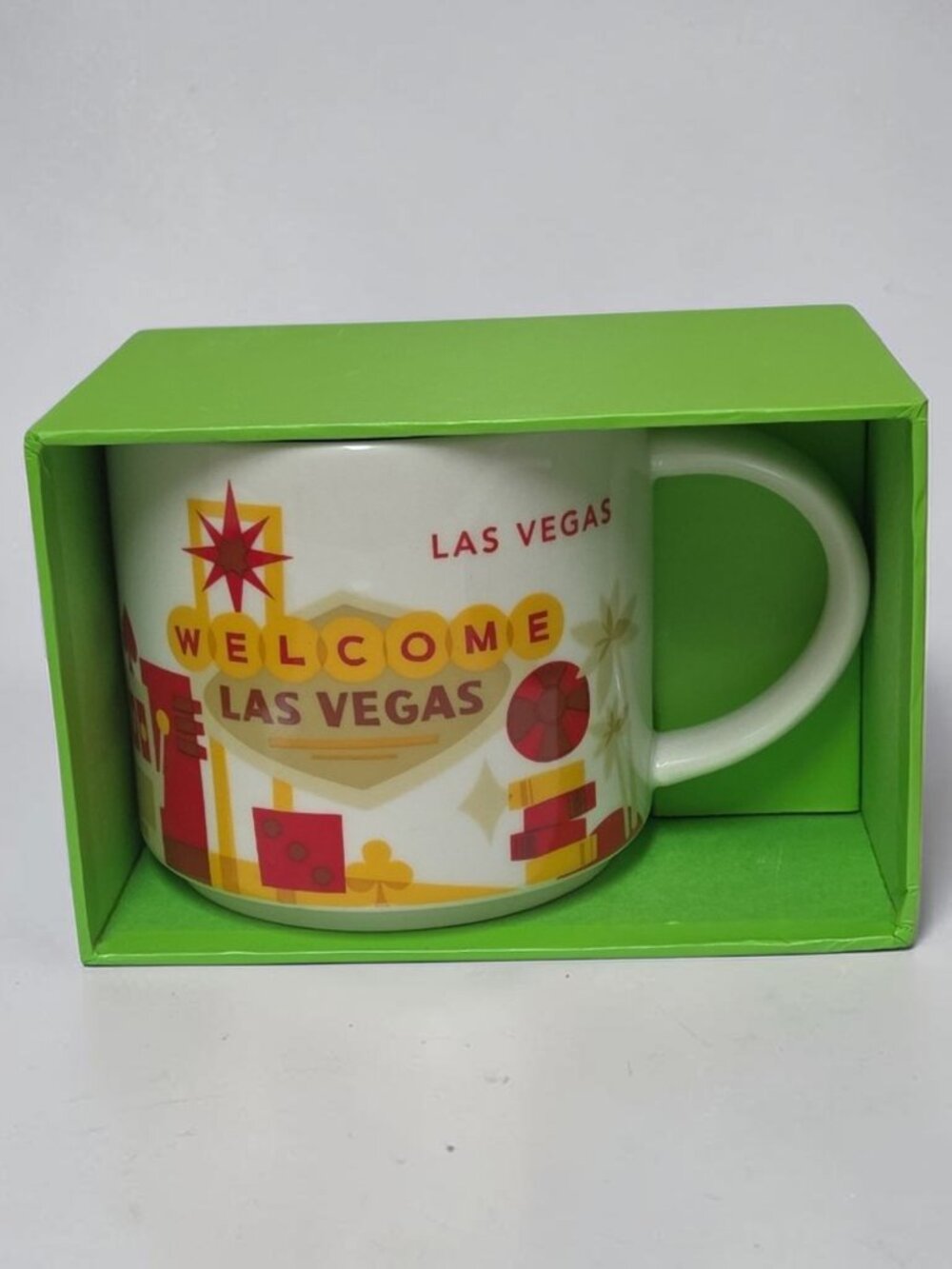 Starbucks Las Vegas You Are Here 14oz Mug 2014 NWT & Display Box